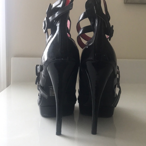 Promise platform strappy stilettos SZ 8.5 - Picture 6 of 10